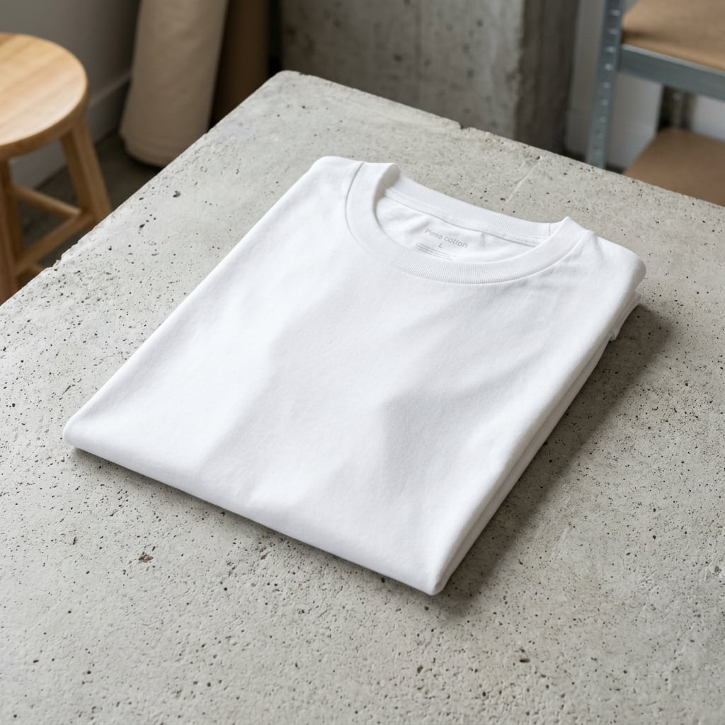 Polo en Blanco Algodón Pima 50/1 Listo para DTF - Principal