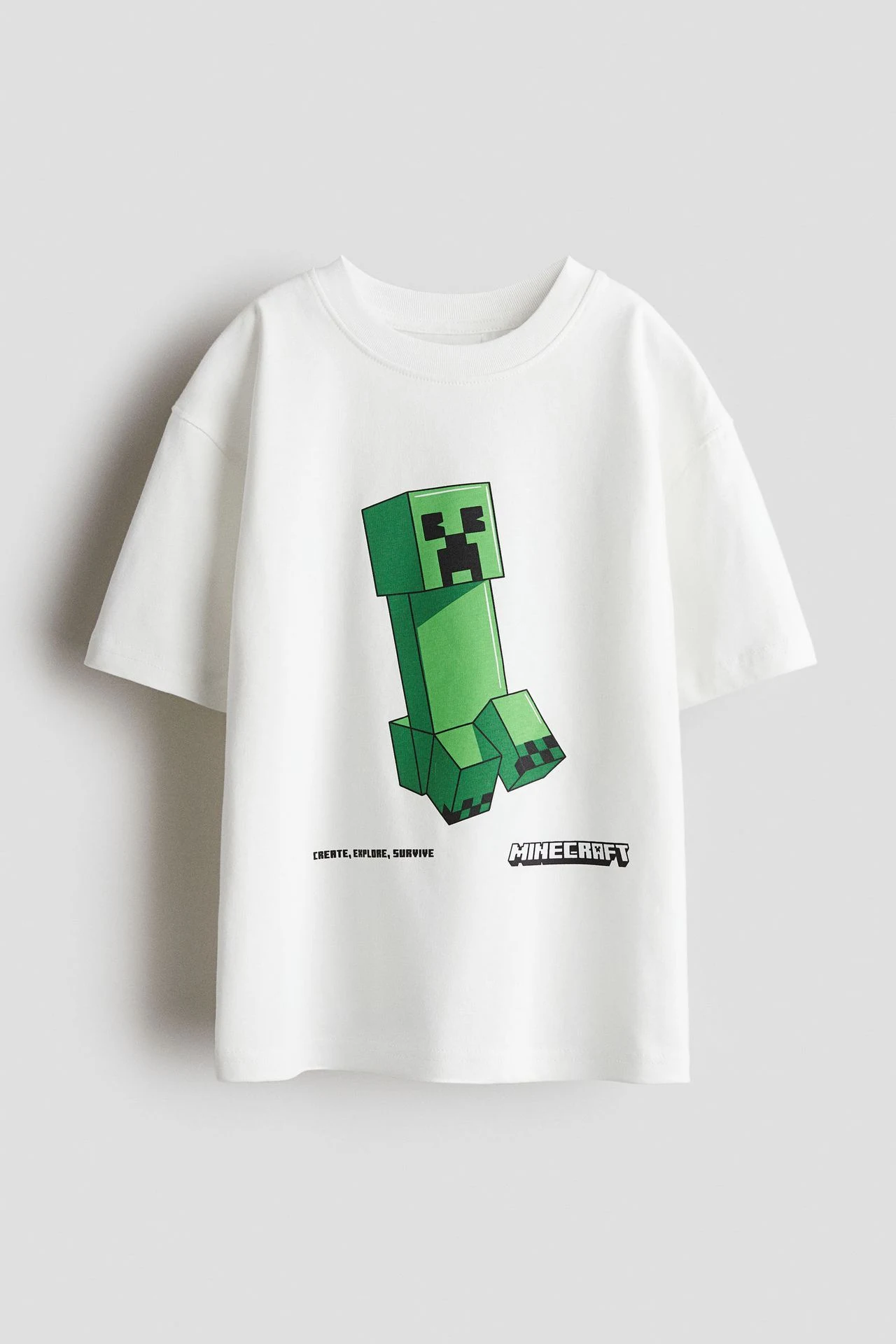 Polo oversize estampado Minecraft - Principal